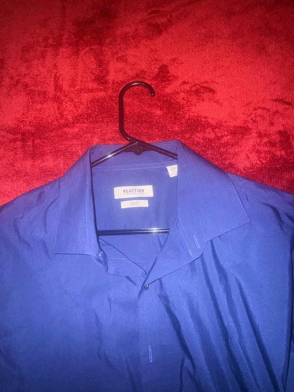 Reaction Kenneth Cole Men's Bright Blue Dress Shirt